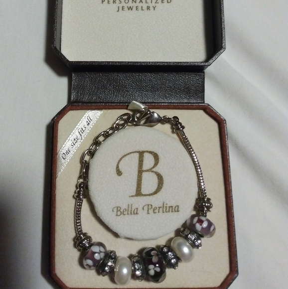 Bella Perlina Silver & Purple Bracelet - Picture 1 of 5